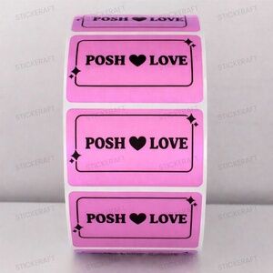 POSH LOVE Labels for Poshmark Sellers – Cute Thank You Stickers NEW